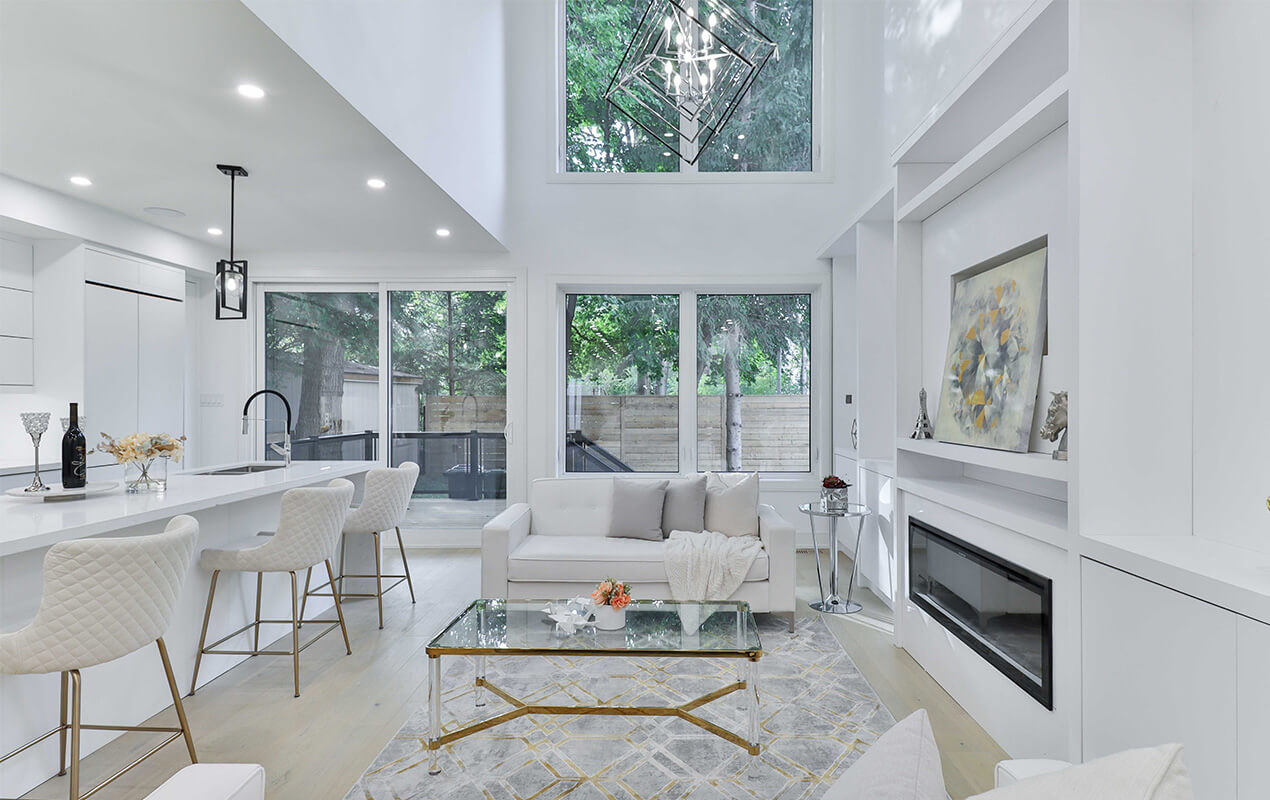 Ways to Master a Clean White Living Room by DeCasa Collections