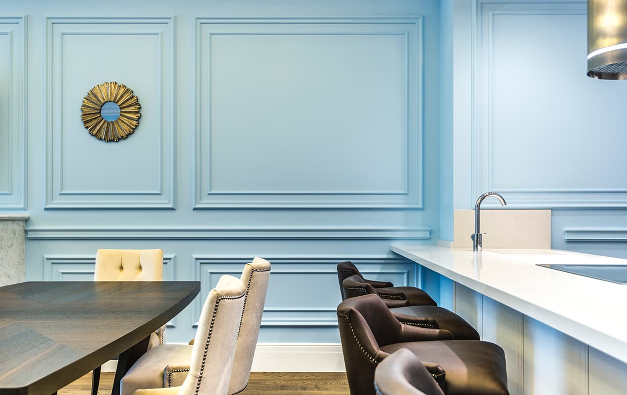 Kitchen with elegant home deocr