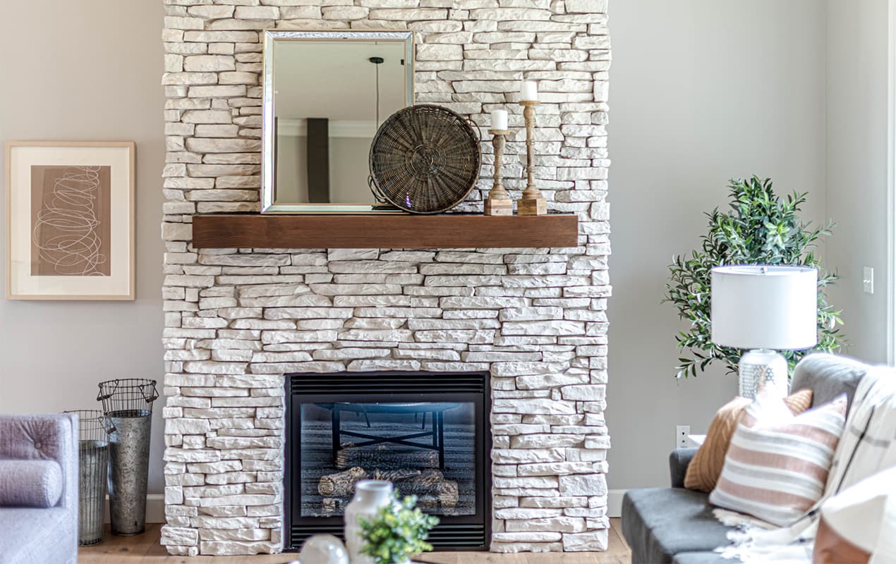 How to Decorate a Living Room with a Fireplace with DeCasa Collections