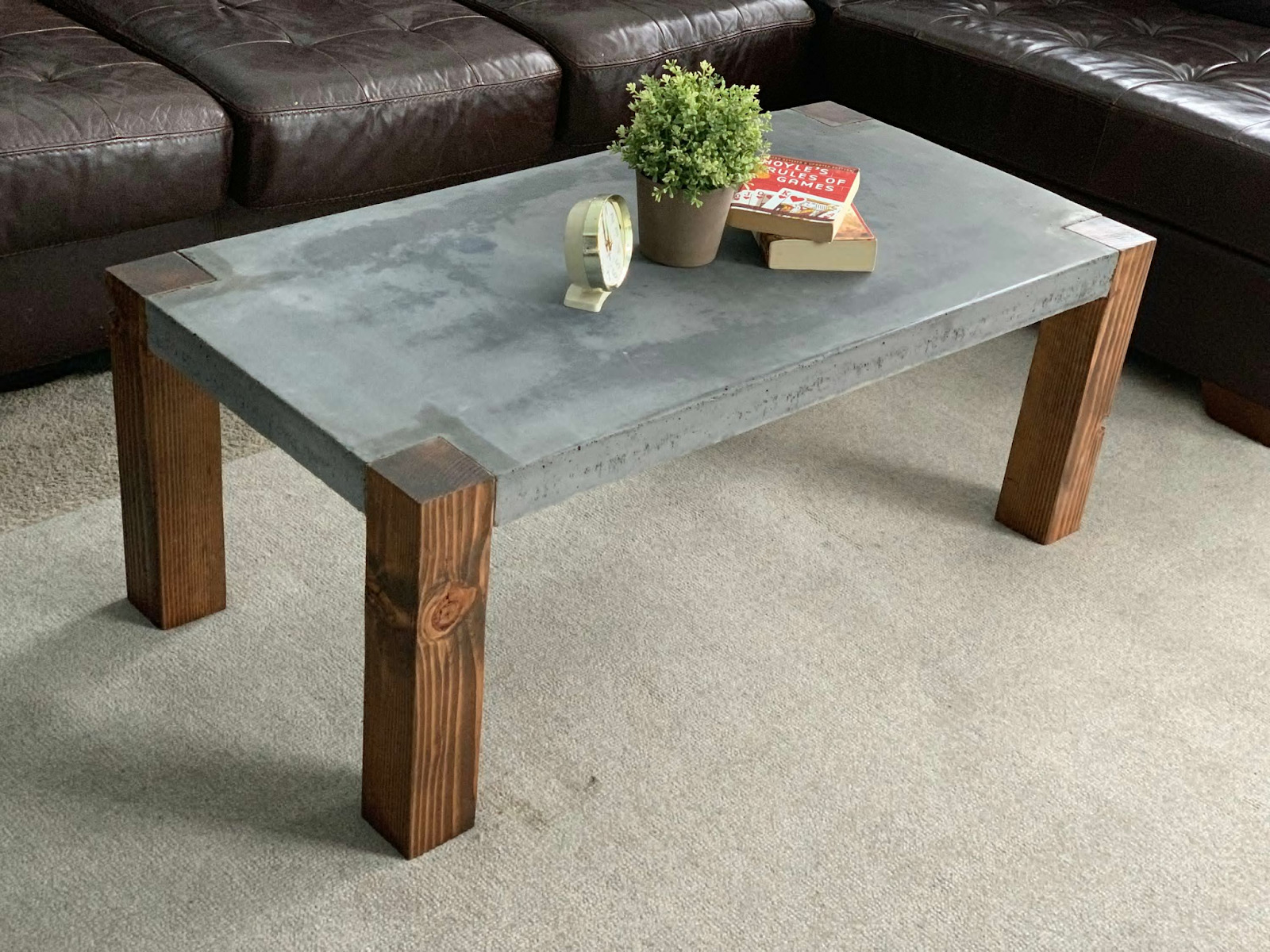 Concrete Rectangle Coffee Table