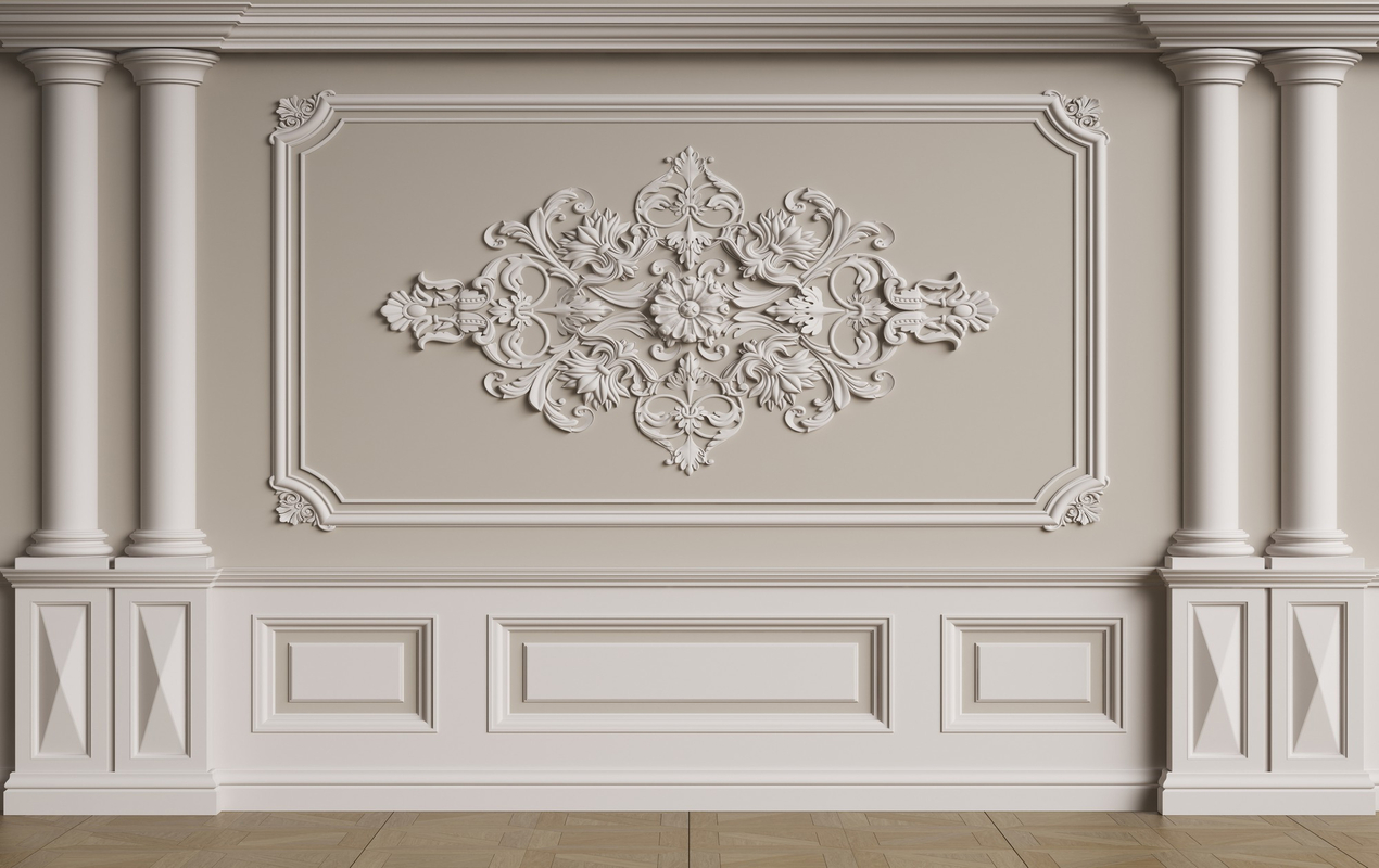 Embossed Drywall of Wainscoting