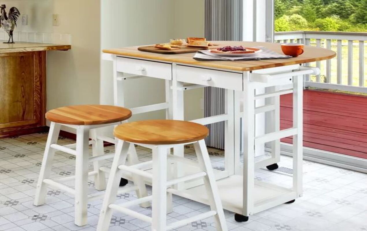 Movable Kitchen Island with seating 