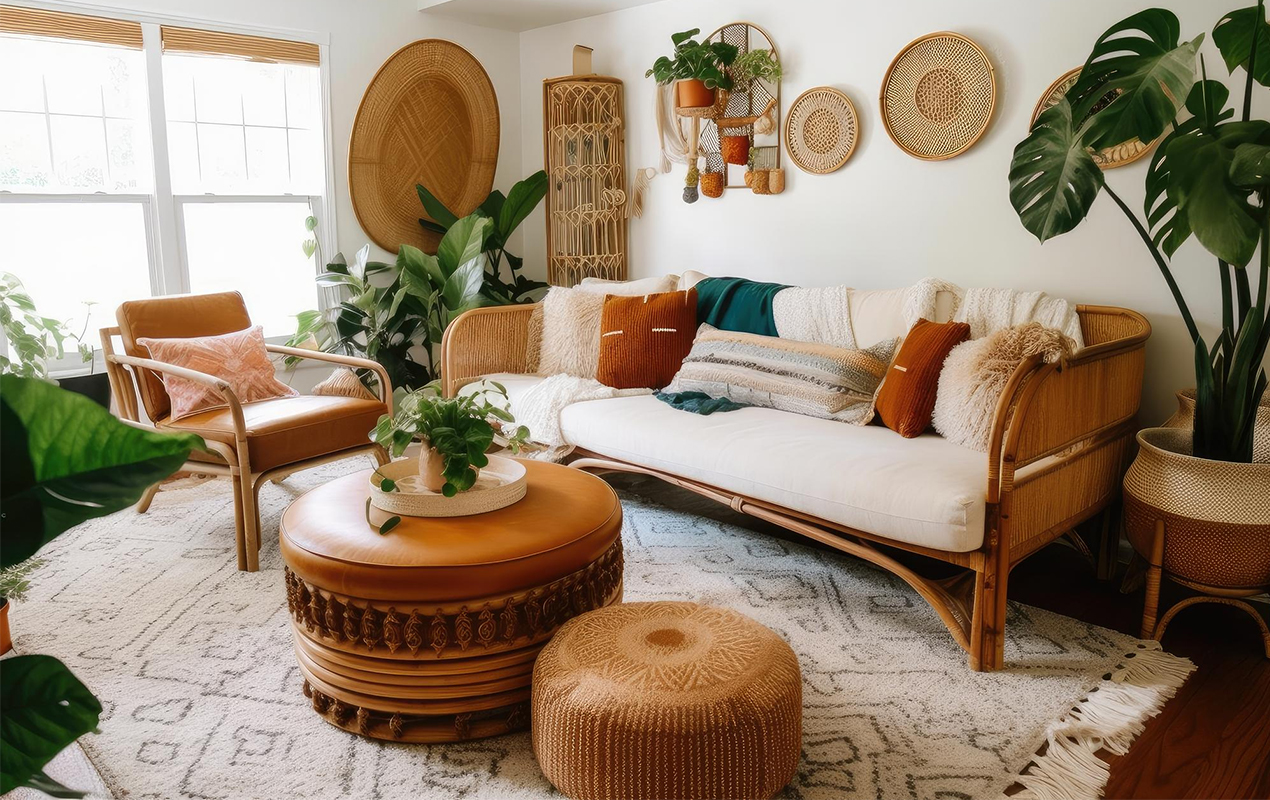 Leather Wrapped Nesting tables