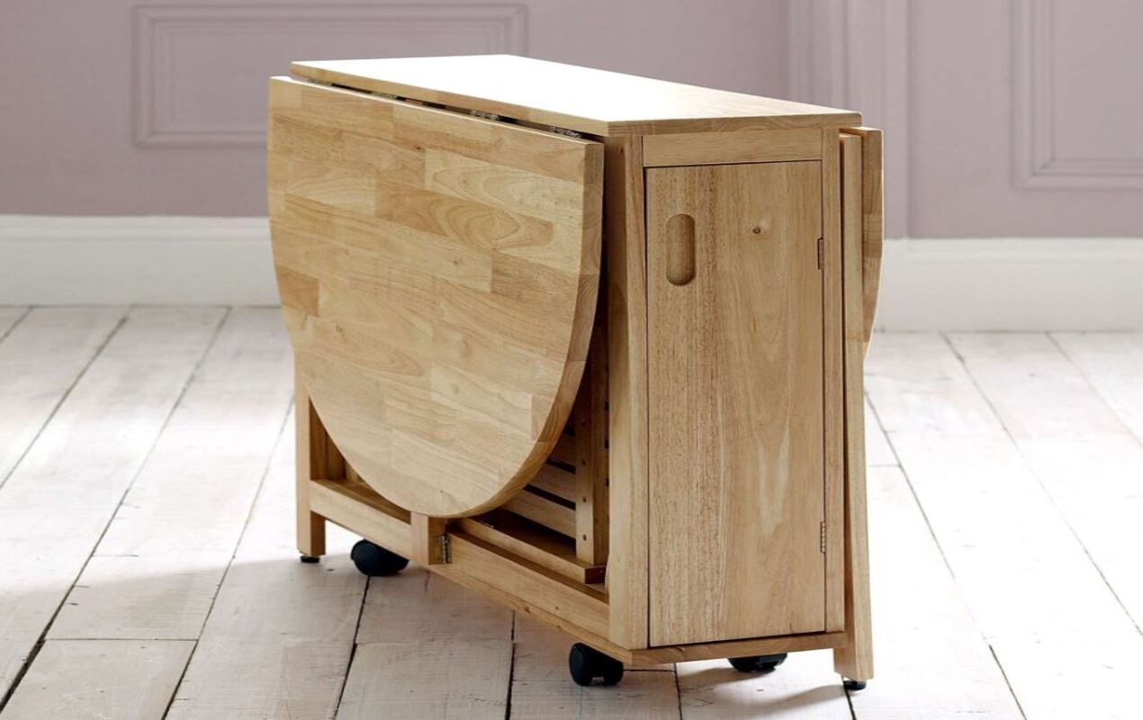 Movable Kitchen Island With Folding Table
