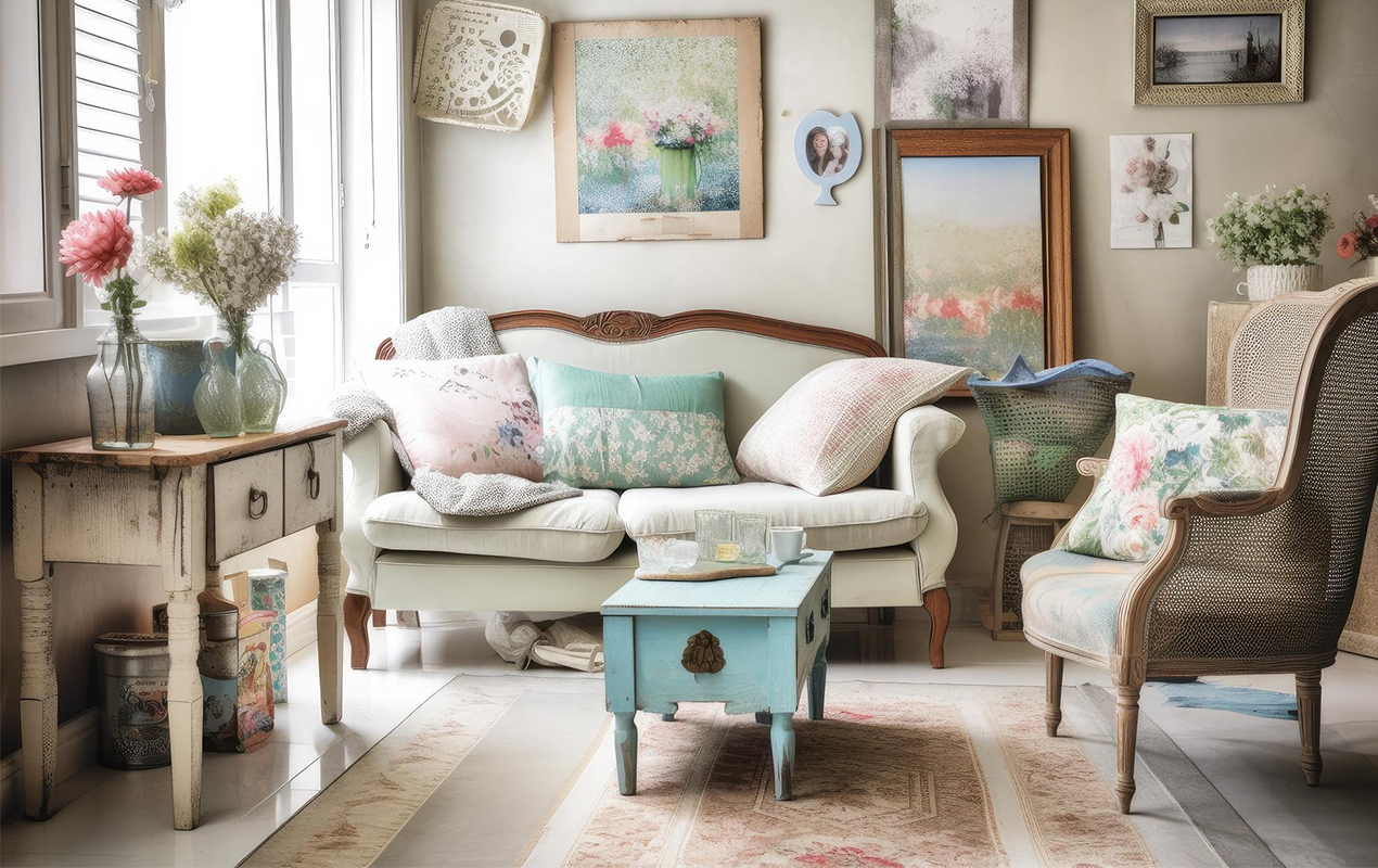 Shabby Chic Rectangle Coffee Table