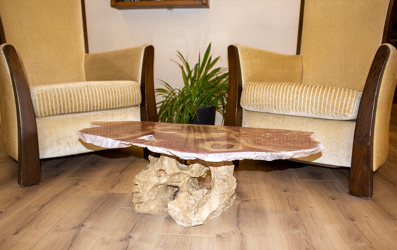 Aegean Rose Marble coffee table