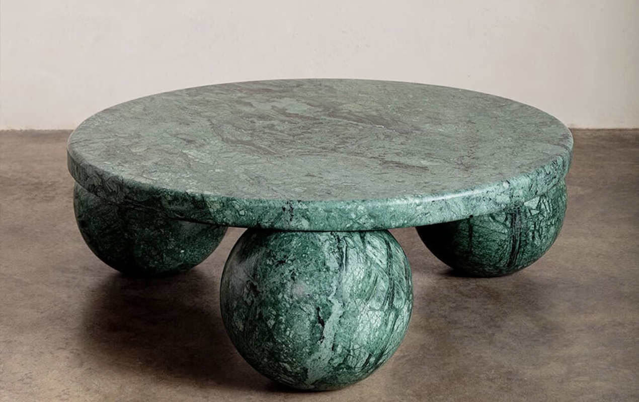 Dark Emperador Green Coffee Table