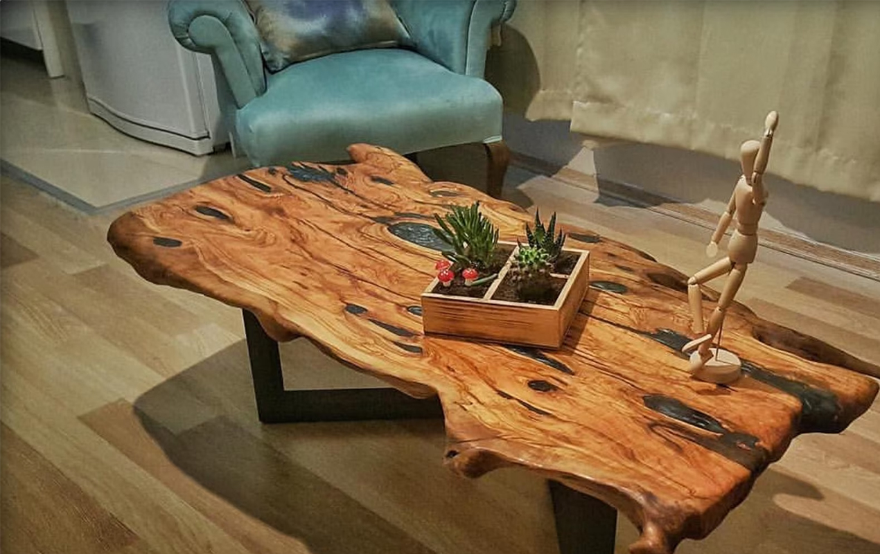 Eproxy olive Resin Coffee Table