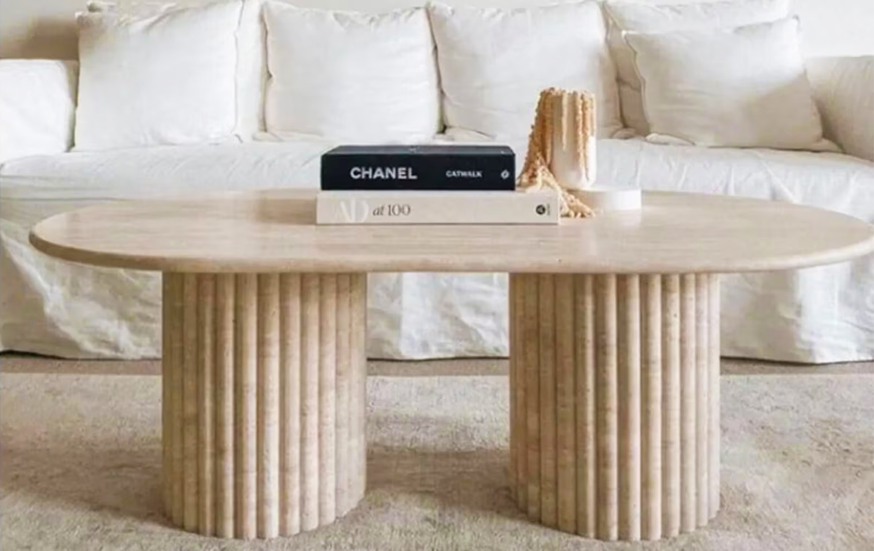 Oval Shaped Coffee Table