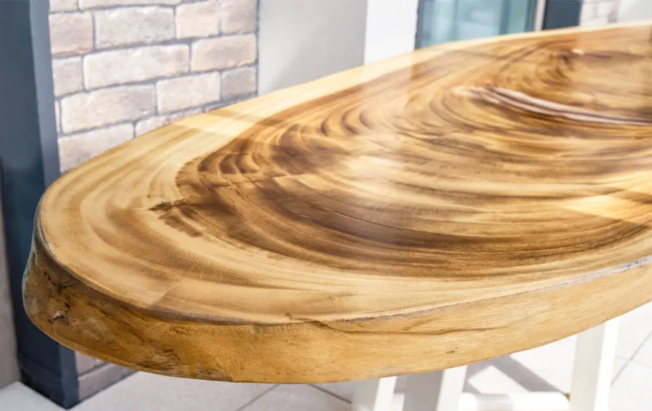 A Live Edge Table made of Suar Tree