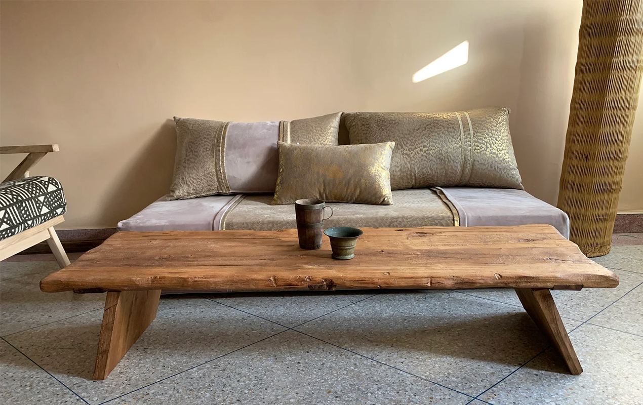 Live Edge Slab Bar Top Table