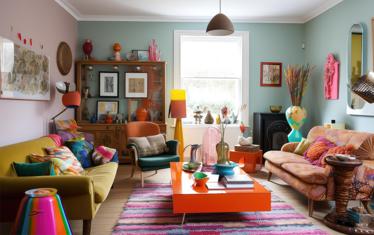 Orange coffee table