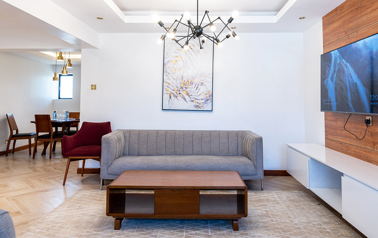 Real Wood Mid-Century Modern Coffee Table