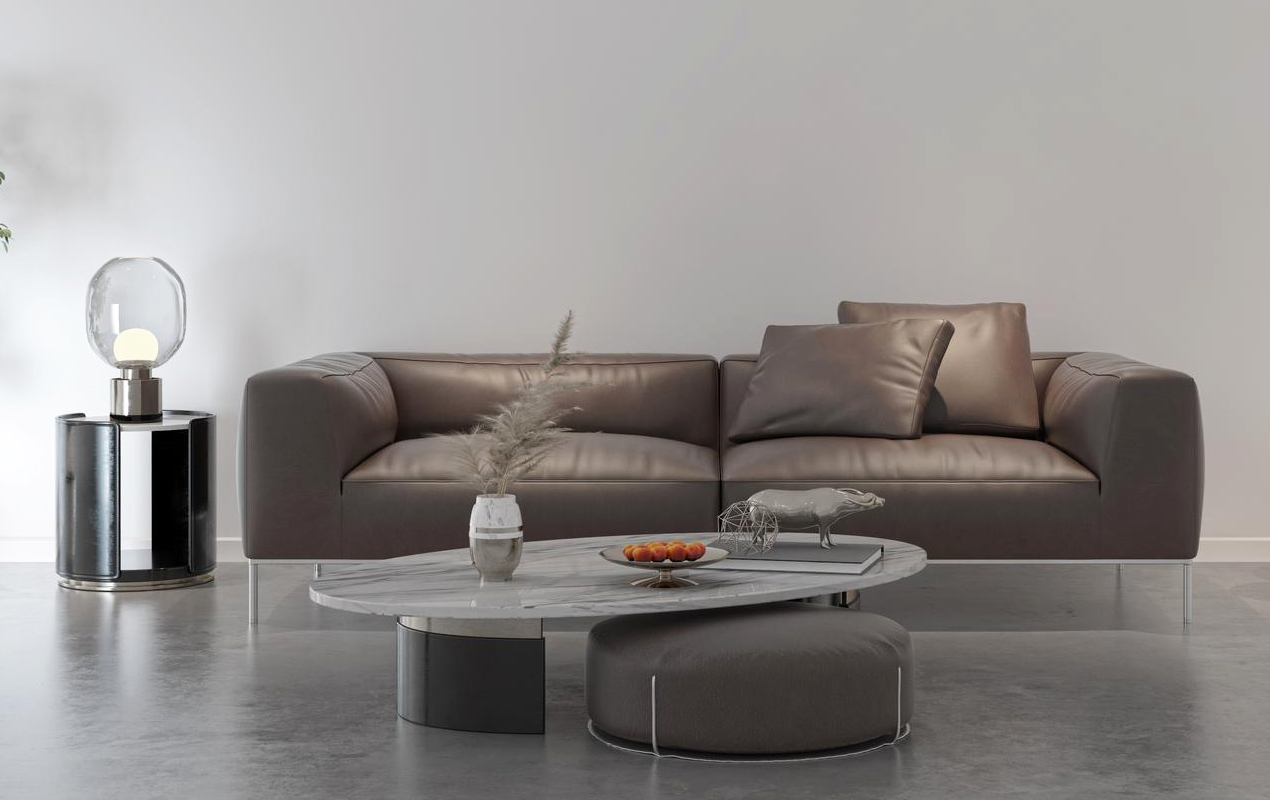 Large luxury modern bright interiors living room