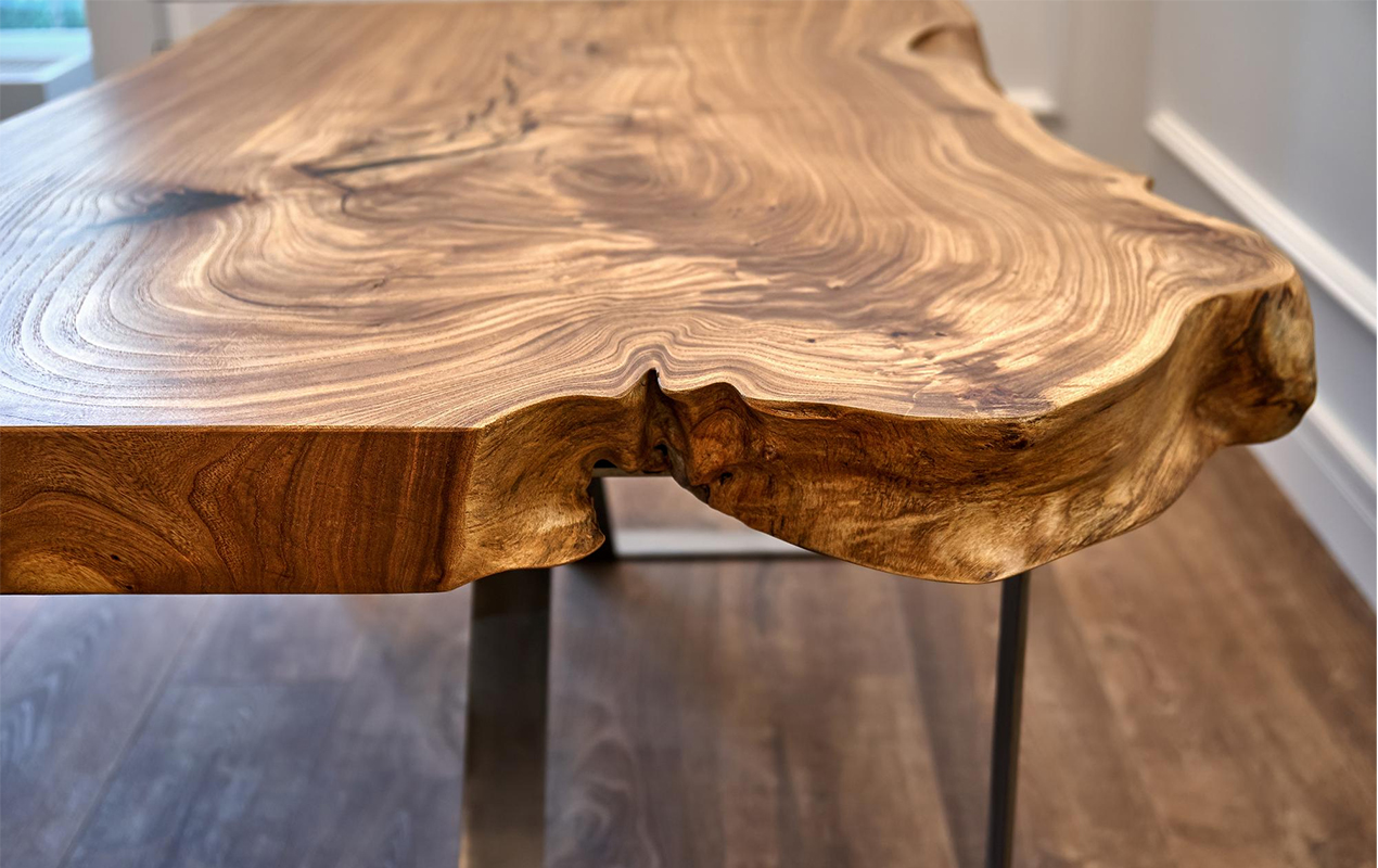 Live Edge Wood Resin Table