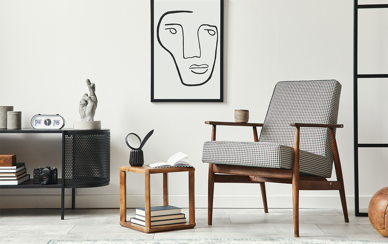 Home interior Scandinavian modern coffee tables