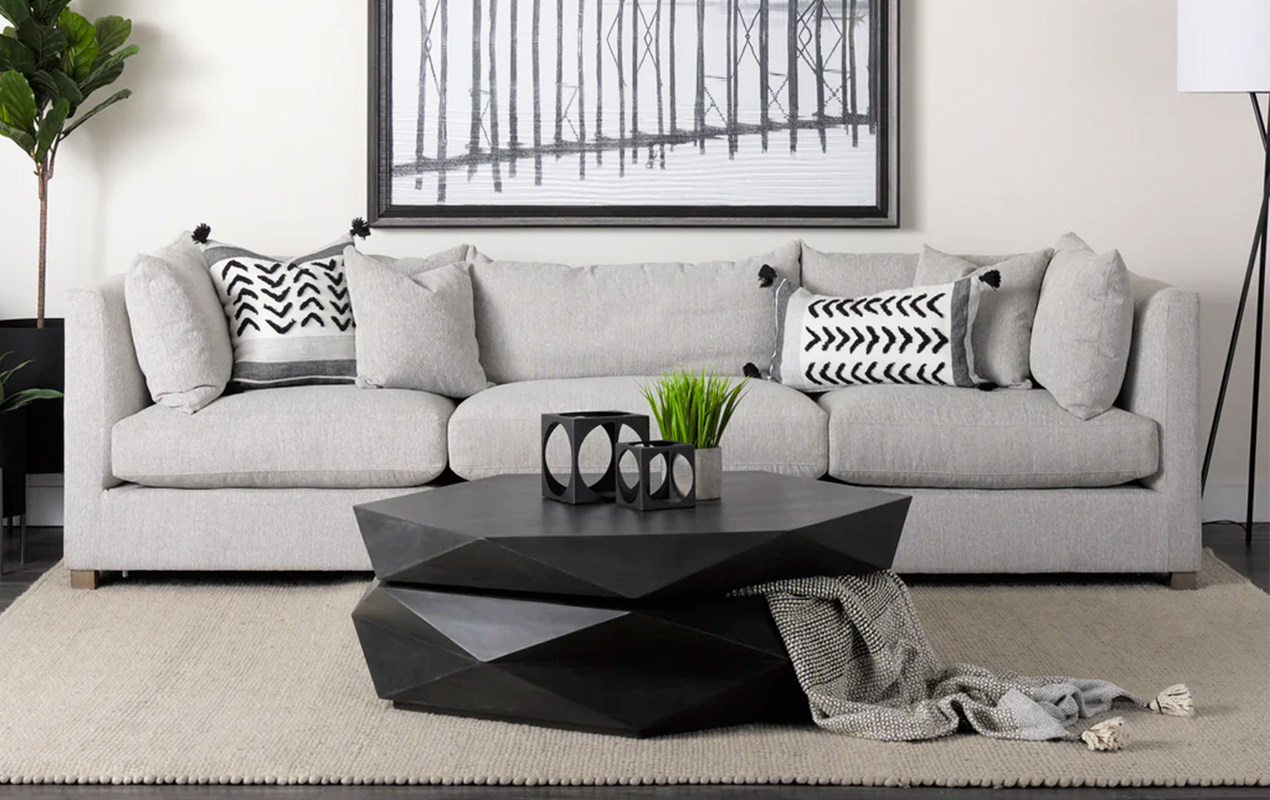 Breaking Boundaries with Style The Arreto Hexagonal Coffee Table
