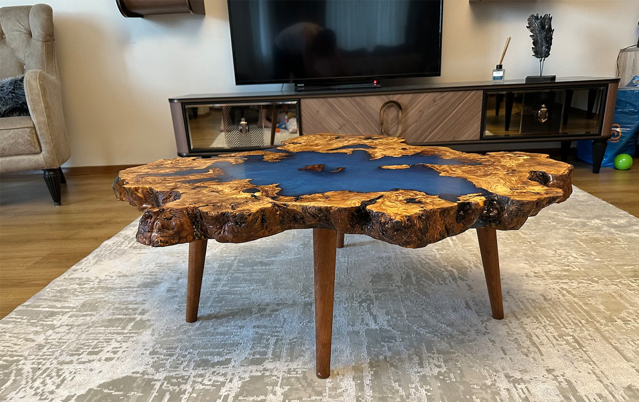 Burl Wood Coffee Table