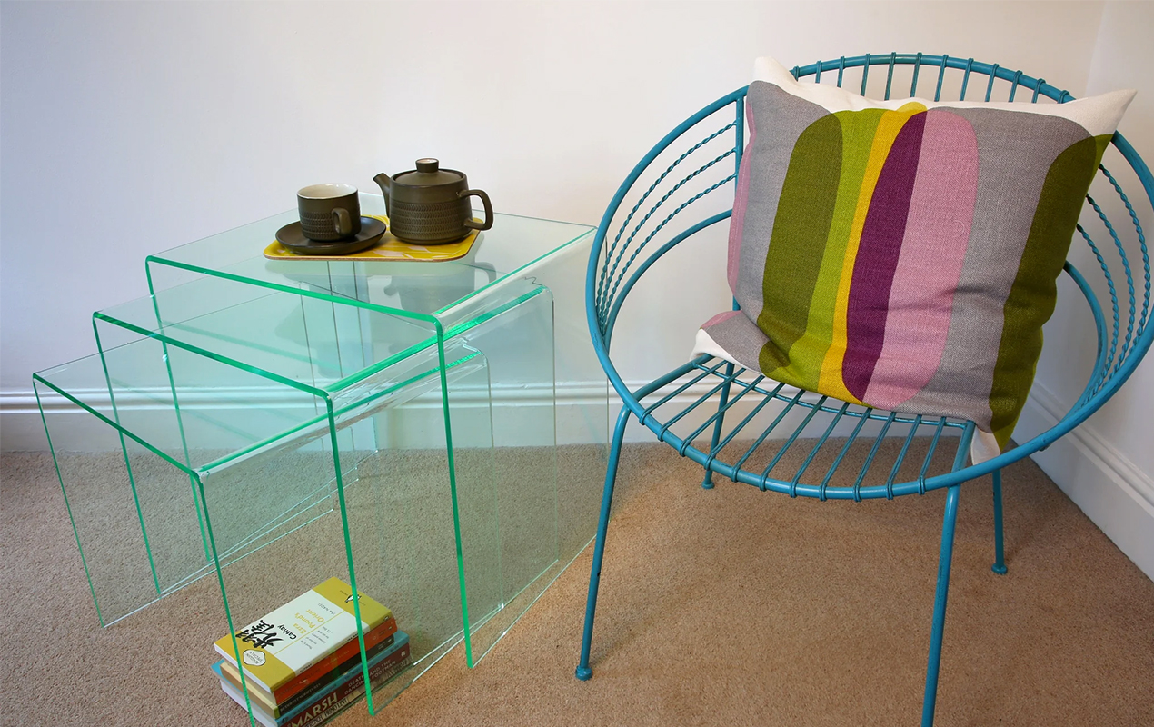 Clear Acrylic Nesting Coffee Tables