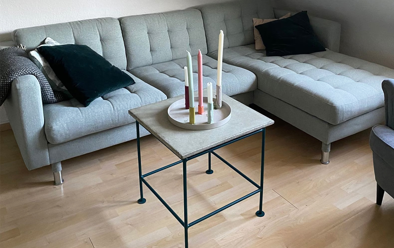 Coffee Table Chic: Concrete and Steel Aesthetics