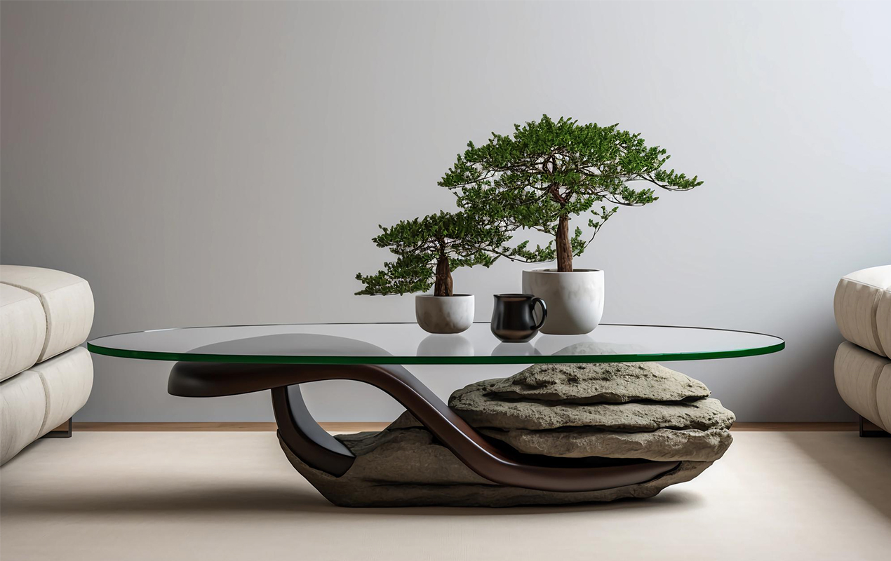 Creative Fusion: The Oval Glass Table