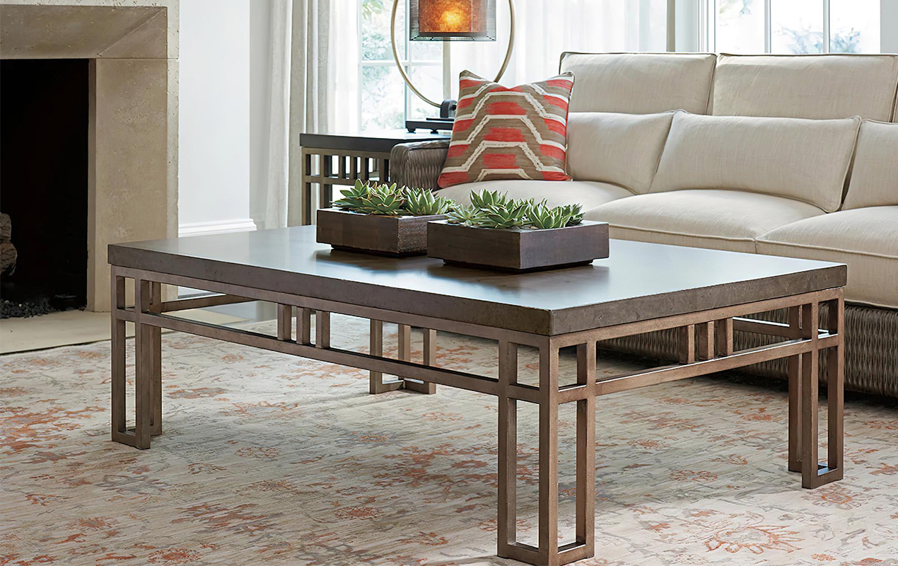 Embodying Industrial Style: The Versatile Silver Rectangular Coffee Table