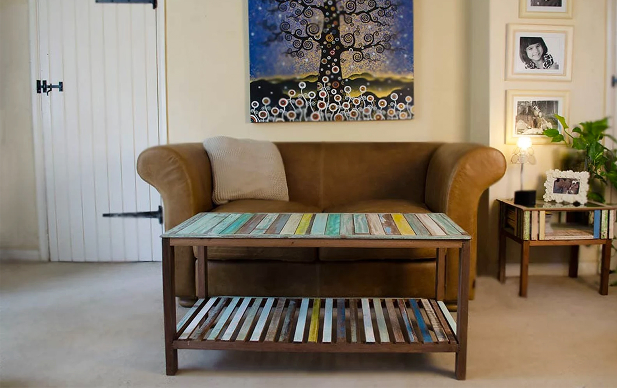 Embrace Coastal Charm: Rustic Beach Range Coffee Table