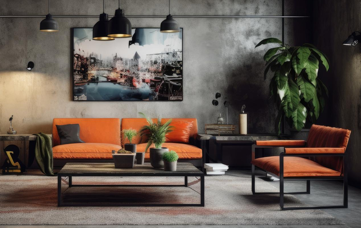 Industrial Harmony: The Coffee Table and Complementary Furniture