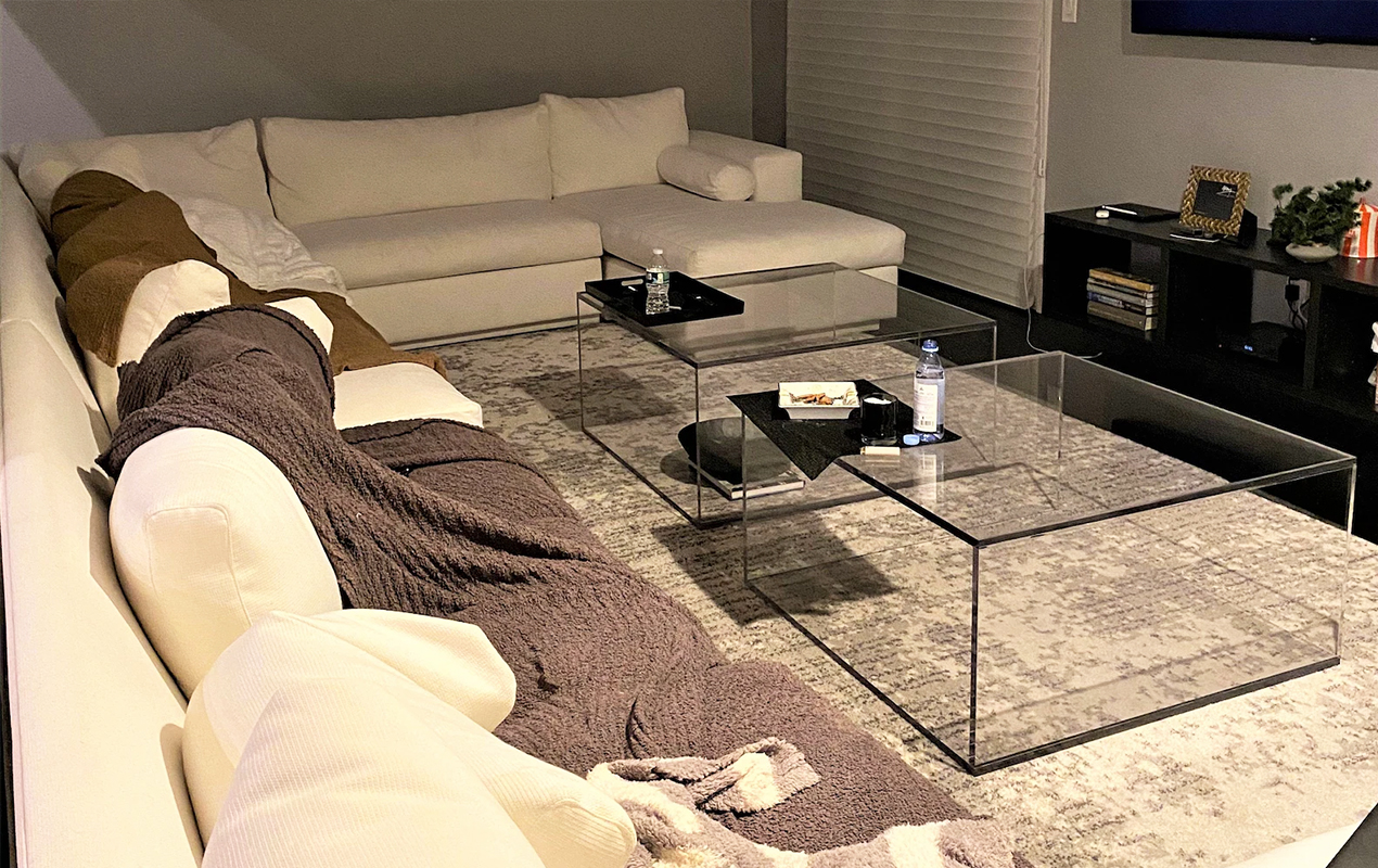 Innovative Box-Style Acrylic Coffee Table