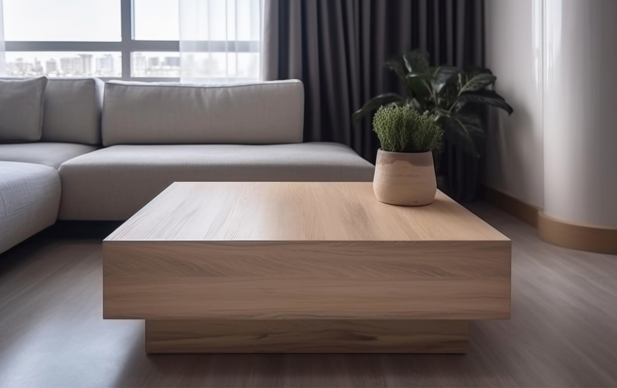 Large Single Oak Wood Table