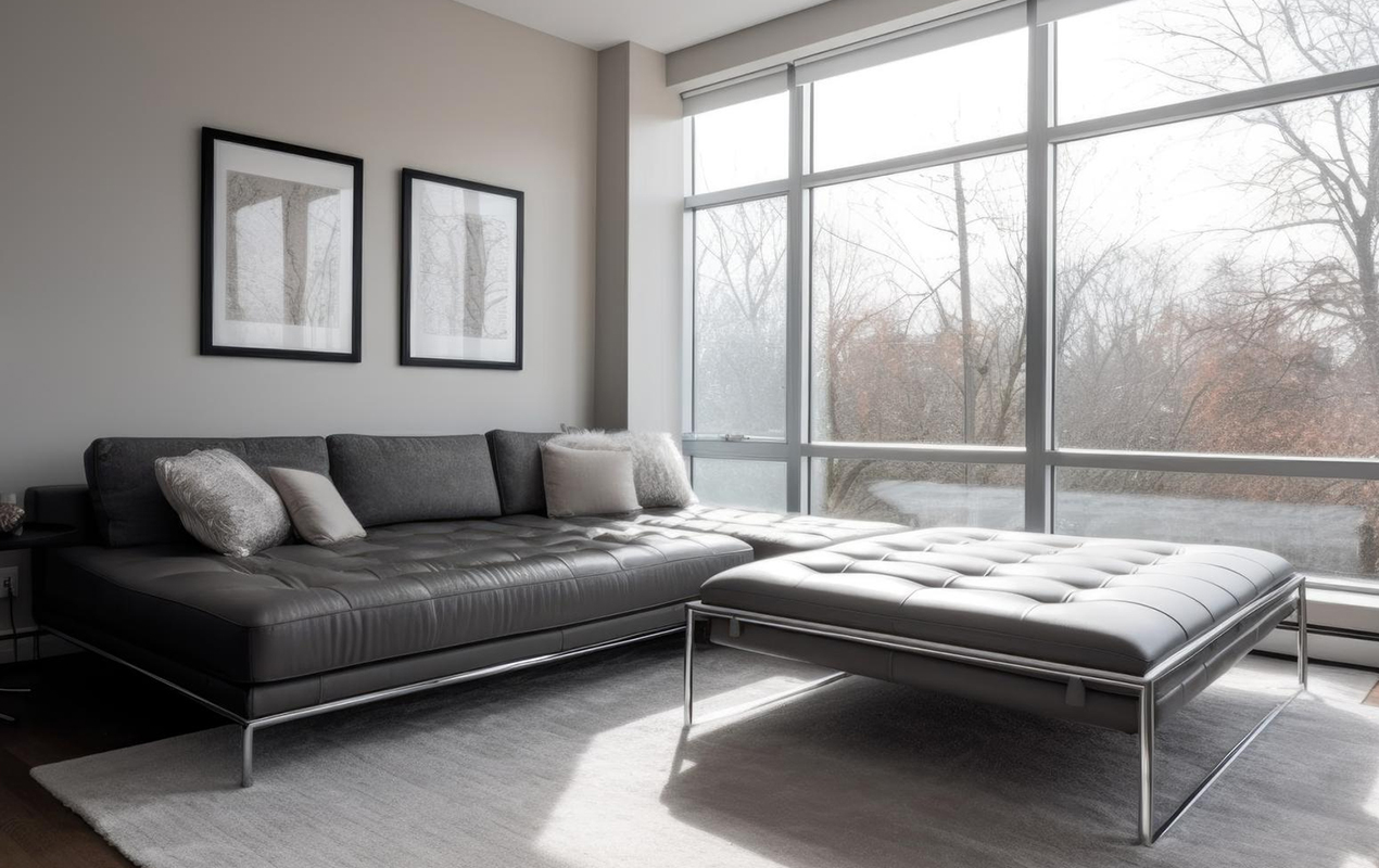 Large Square Upholstered Coffee Table