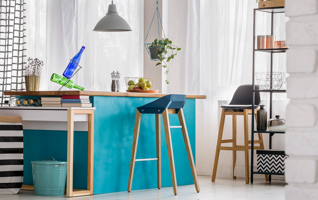 Living in Color: The Energetic Wood and Marble Coffee Table