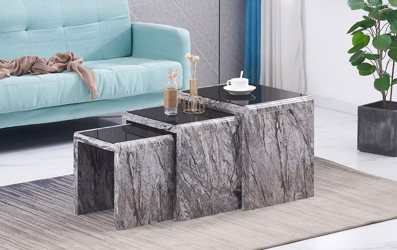 Nesting Gray Coffee Table