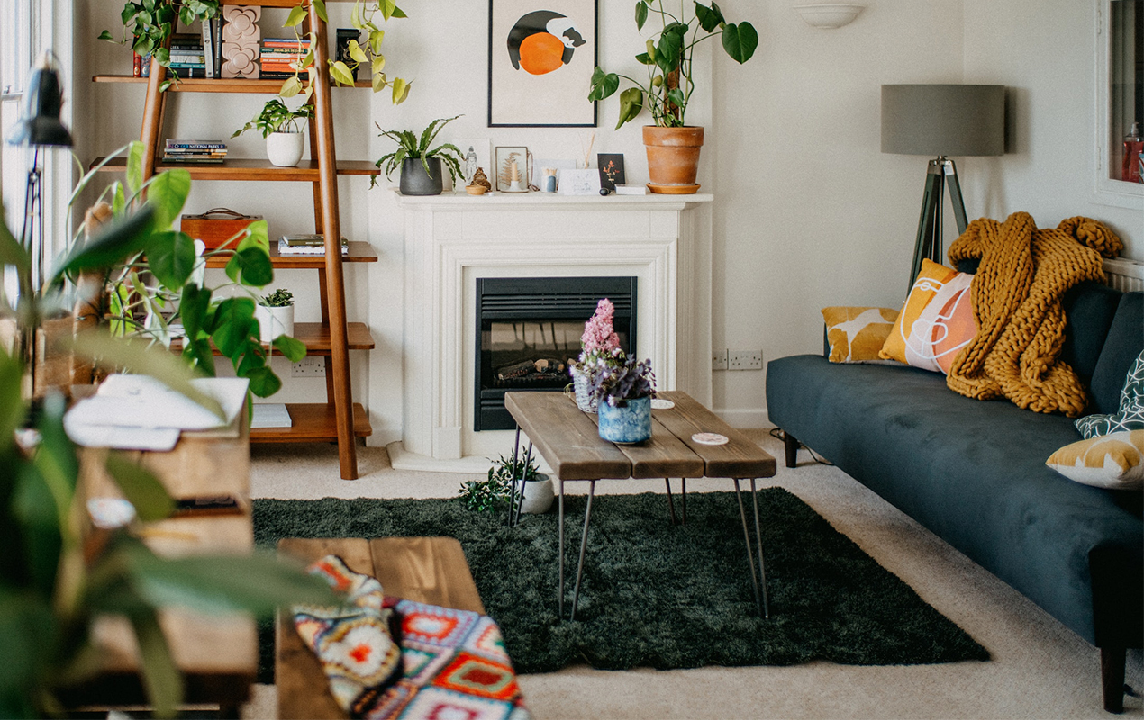 Petite Boho Coffee Table and Room Accents