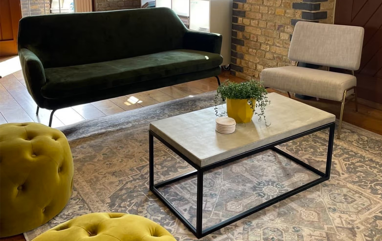 Retro Meets Modern: The Stylish Concrete Coffee Table