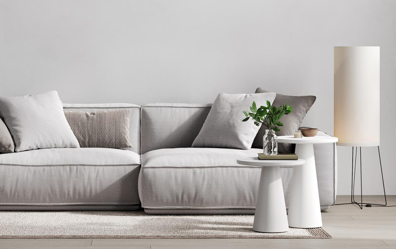 Set of Two White Coffee Tables