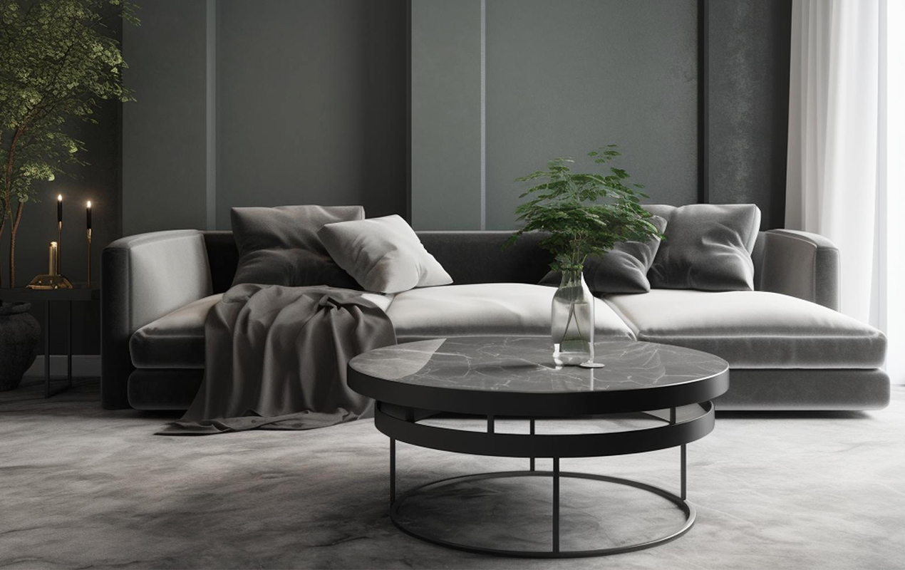 Simplicity in Style: A Marble Coffee Table in Minimalist Harmony