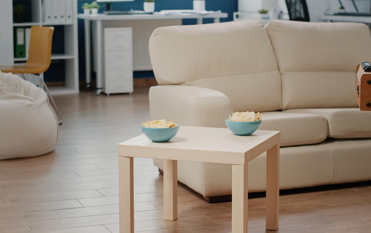 White Coffee Table With Cabinets