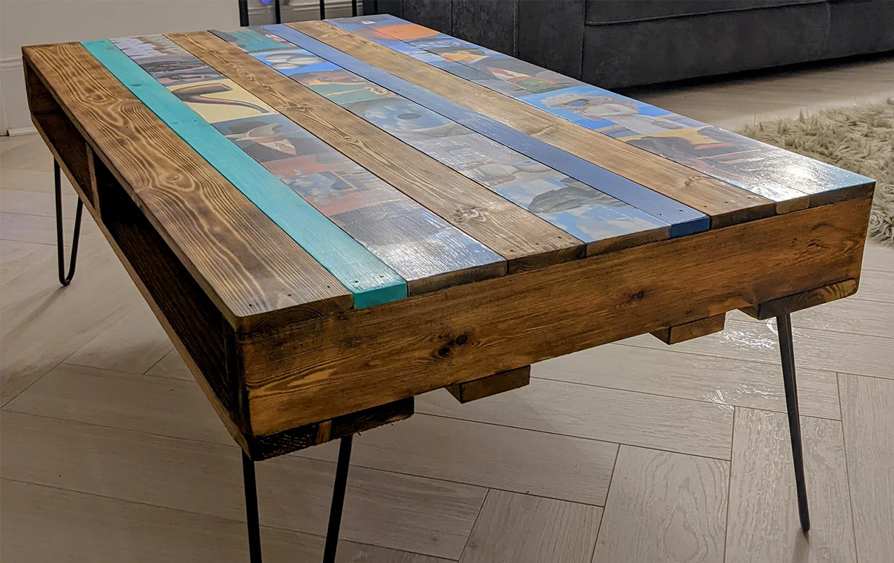 Surreal Art Pallet Coffee Table
