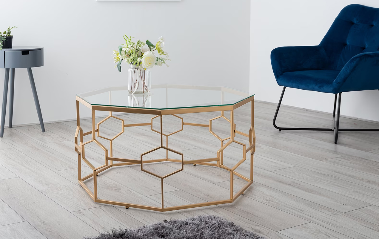 The Hexagonal Round Coffee Table A Contemporary Fusion of Form and Function