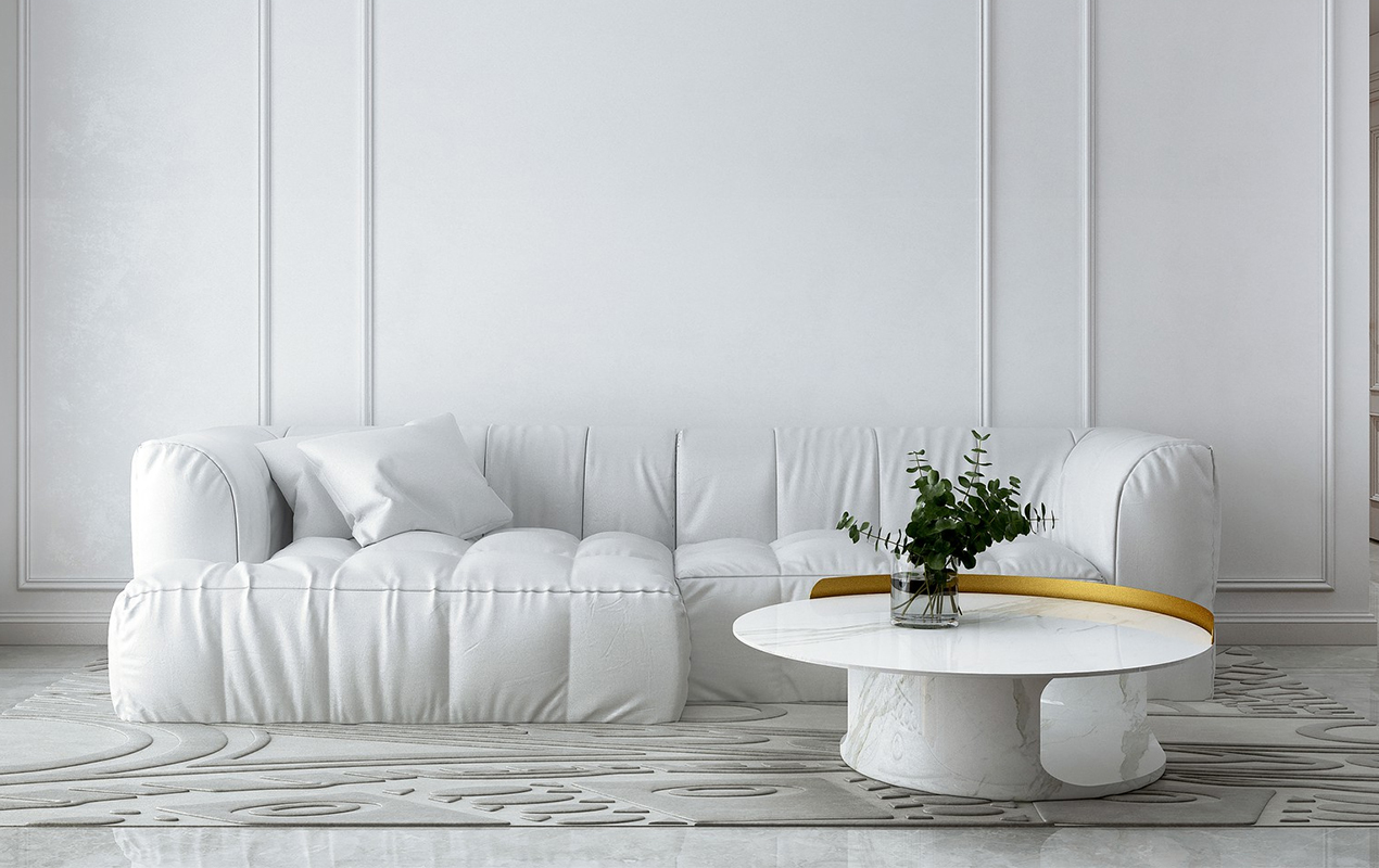 Marble Top White Coffee Table