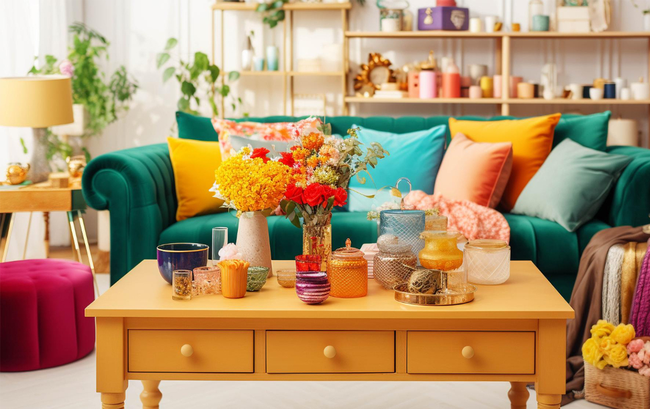 colorful coffee tables