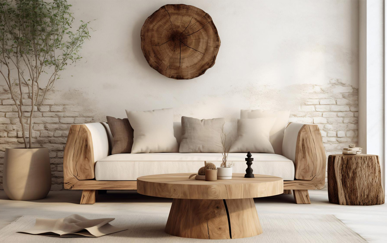Allure Of The Forest Tree Trunk Base Coffee Table