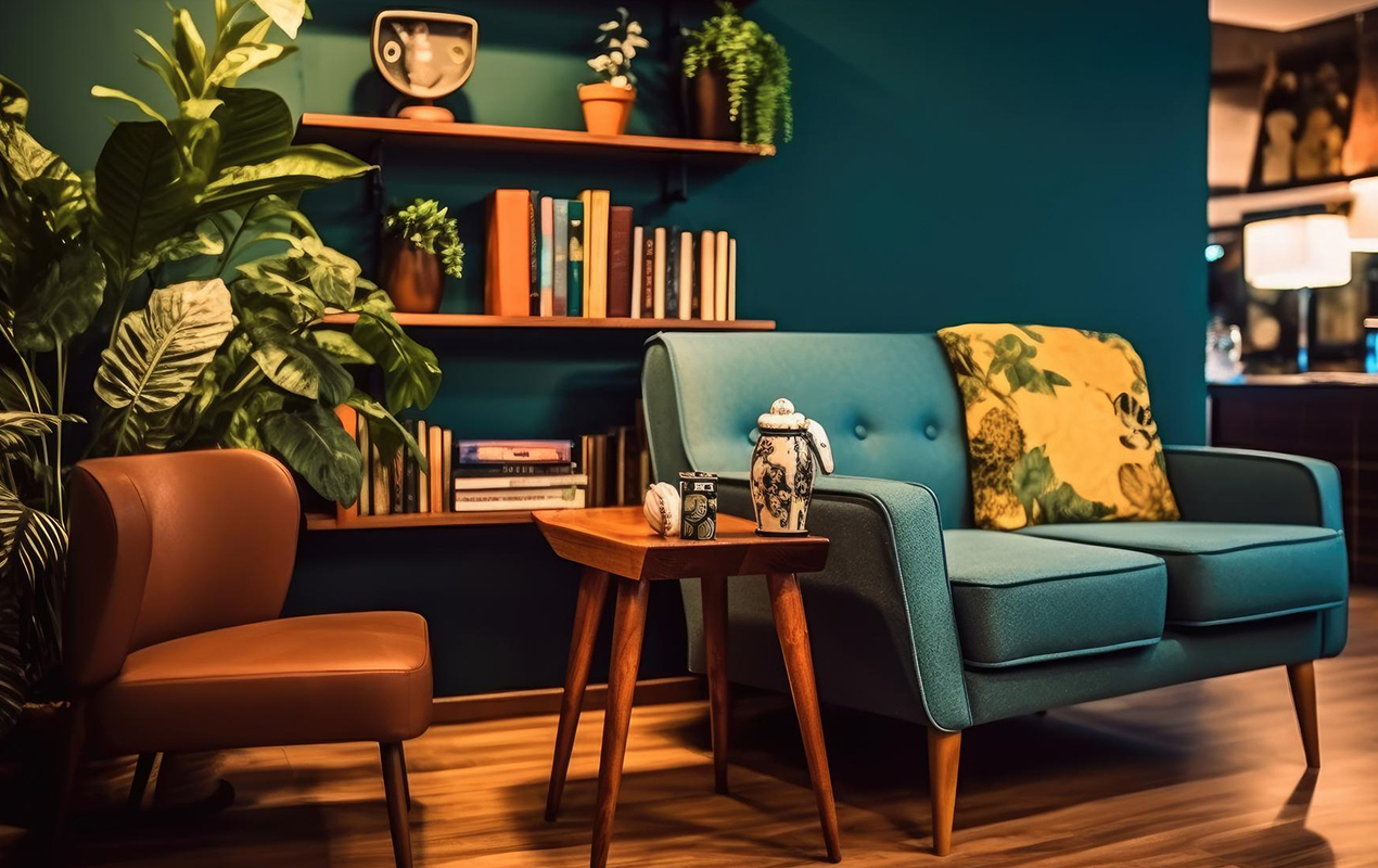 Charming Simplicity: The Quaint Wooden Coffee Table and Its Natural Harmony in Room Design