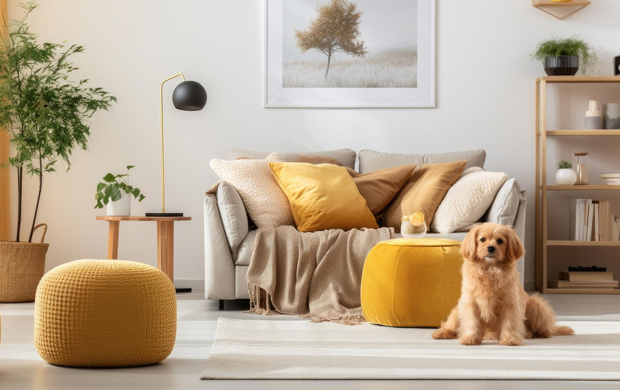 Cozy Harmony: The Welcoming Aura of a Yellow Coffee Table