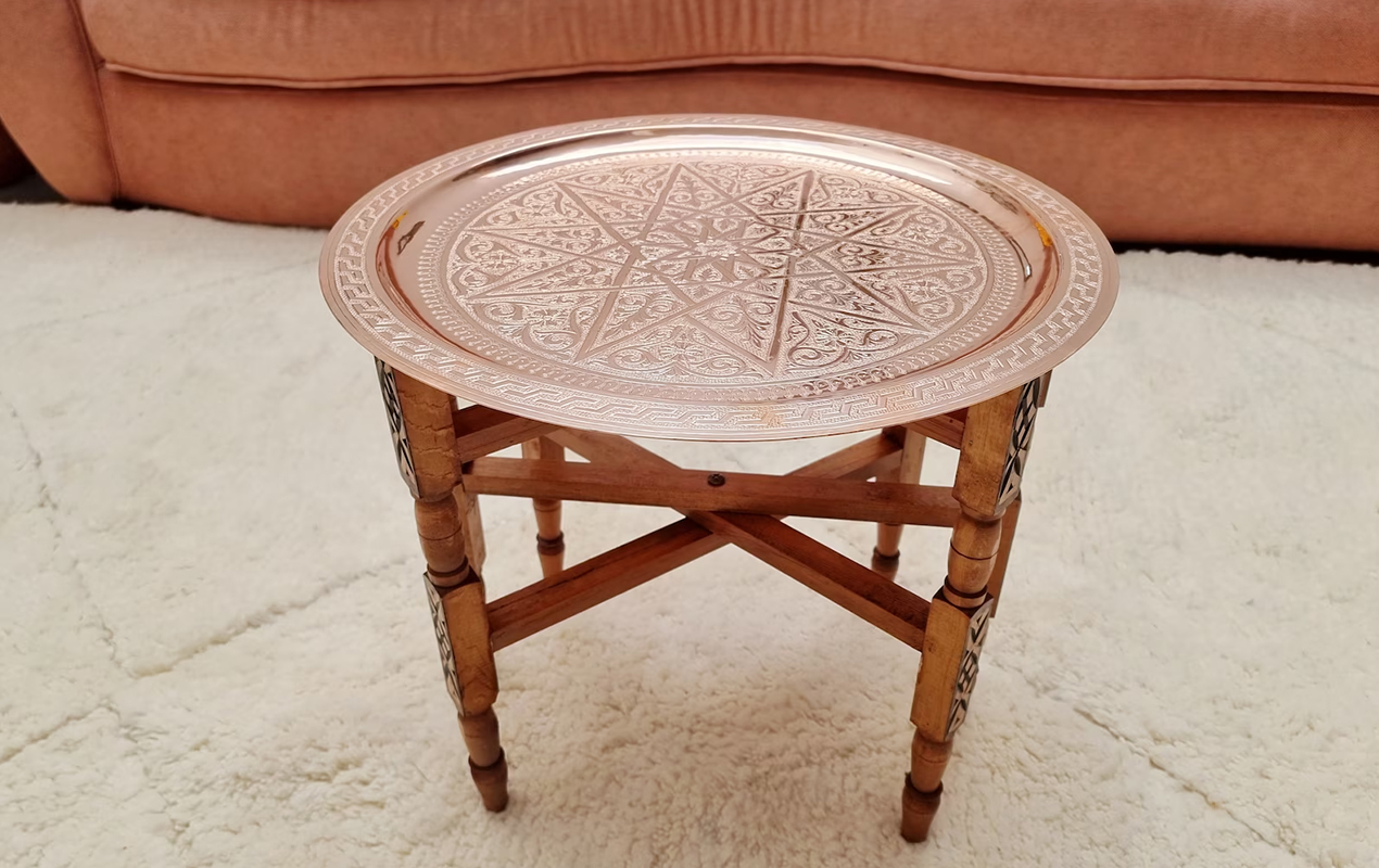 Crafted Luxury: The Custom Moroccan Arabesque Table - Where Tradition Meets Versatility