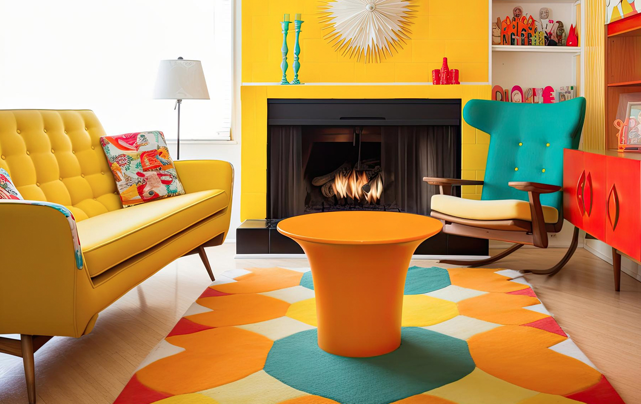 Eclectic Harmony: The Vibrant Living Room Design
