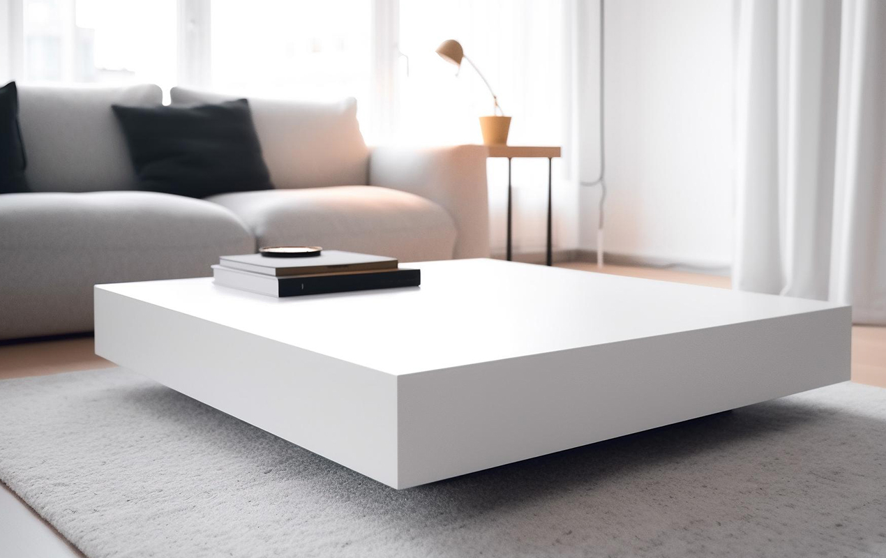 Enduring Simplicity: The Serene Beauty of a White Coffee Table in Interior Design