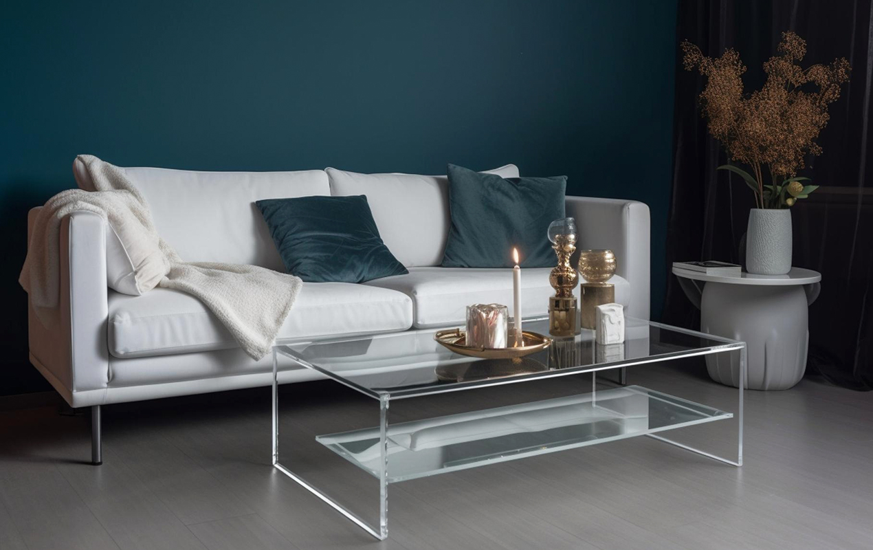 Functional Art: Acrylic Waterfall Coffee Table