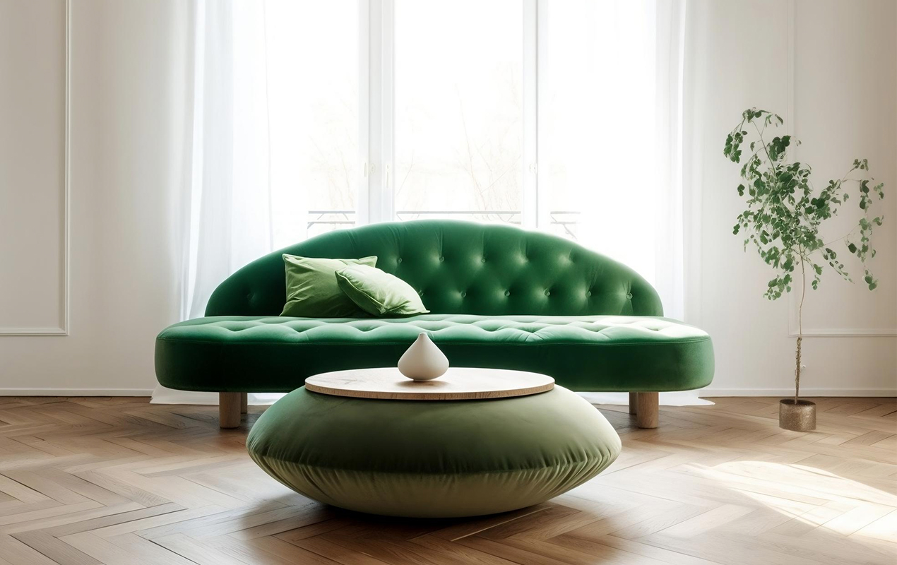 Harmony and Flair: The Green Coffee Tables Center Stage